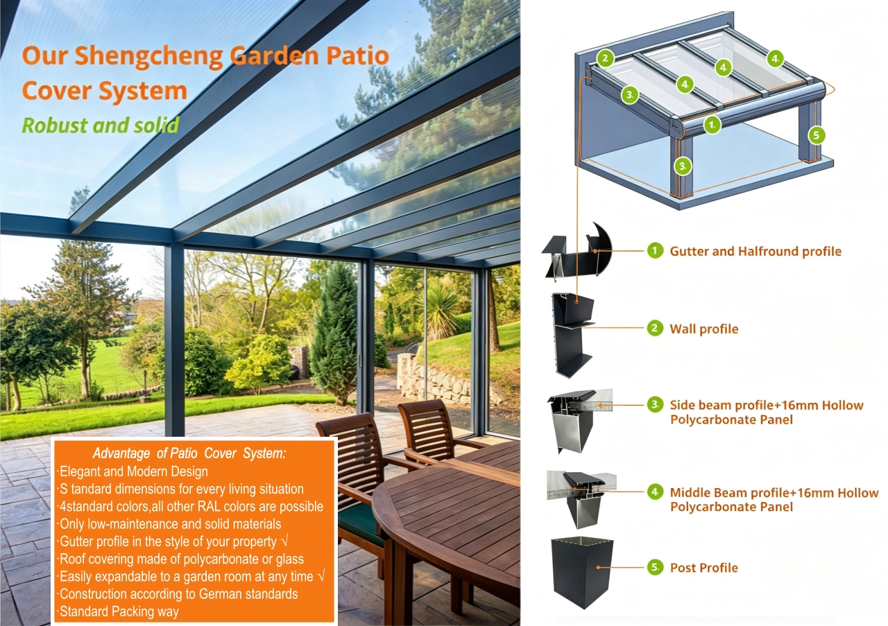 Our shengcheng Garden Patio Cover System