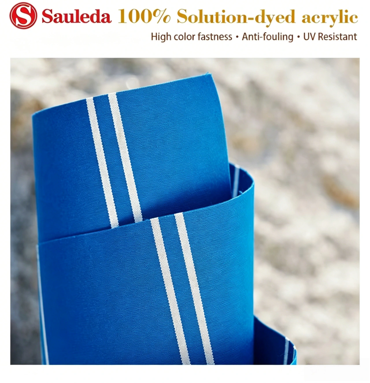 Spain Imported Sauleda Solution Dyed Acrylic Awning Fabric UV Resistant
