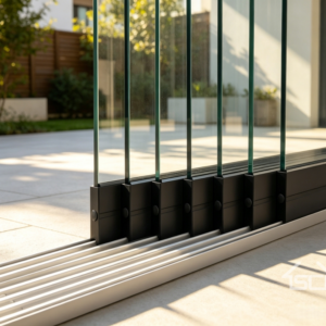 Aluminum alloy glass sliding door