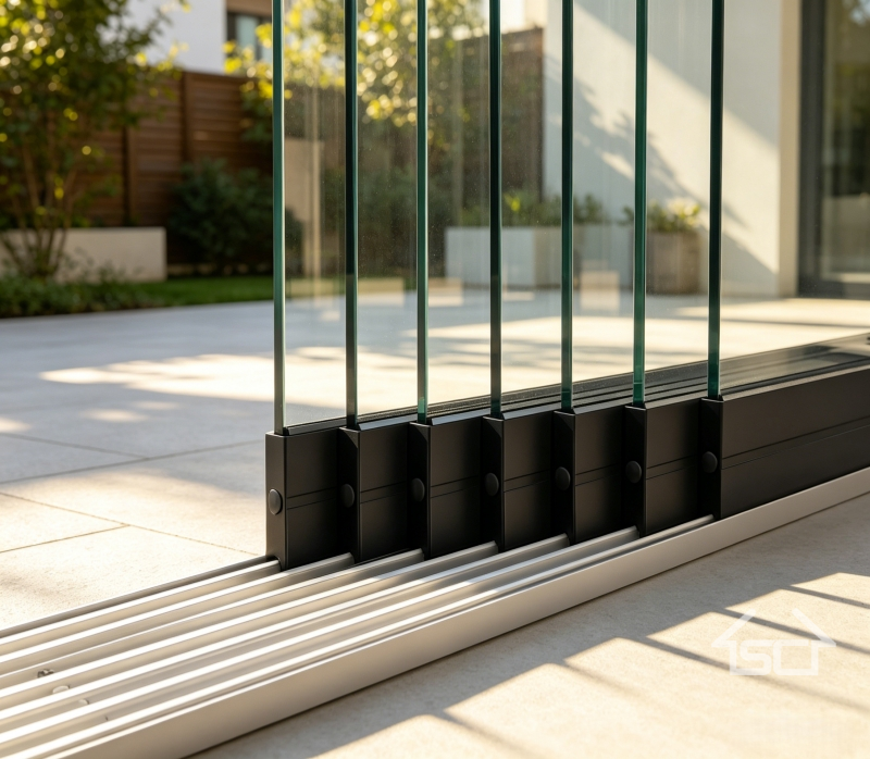 Aluminum alloy glass sliding door