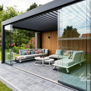 Aluminum alloy glass sliding door