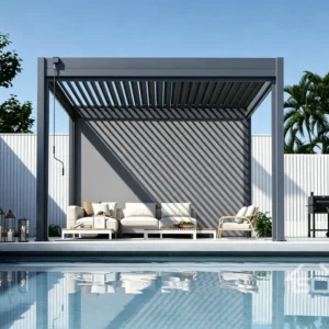 Bioclimatic Motorized Aluminum Louver Pergola