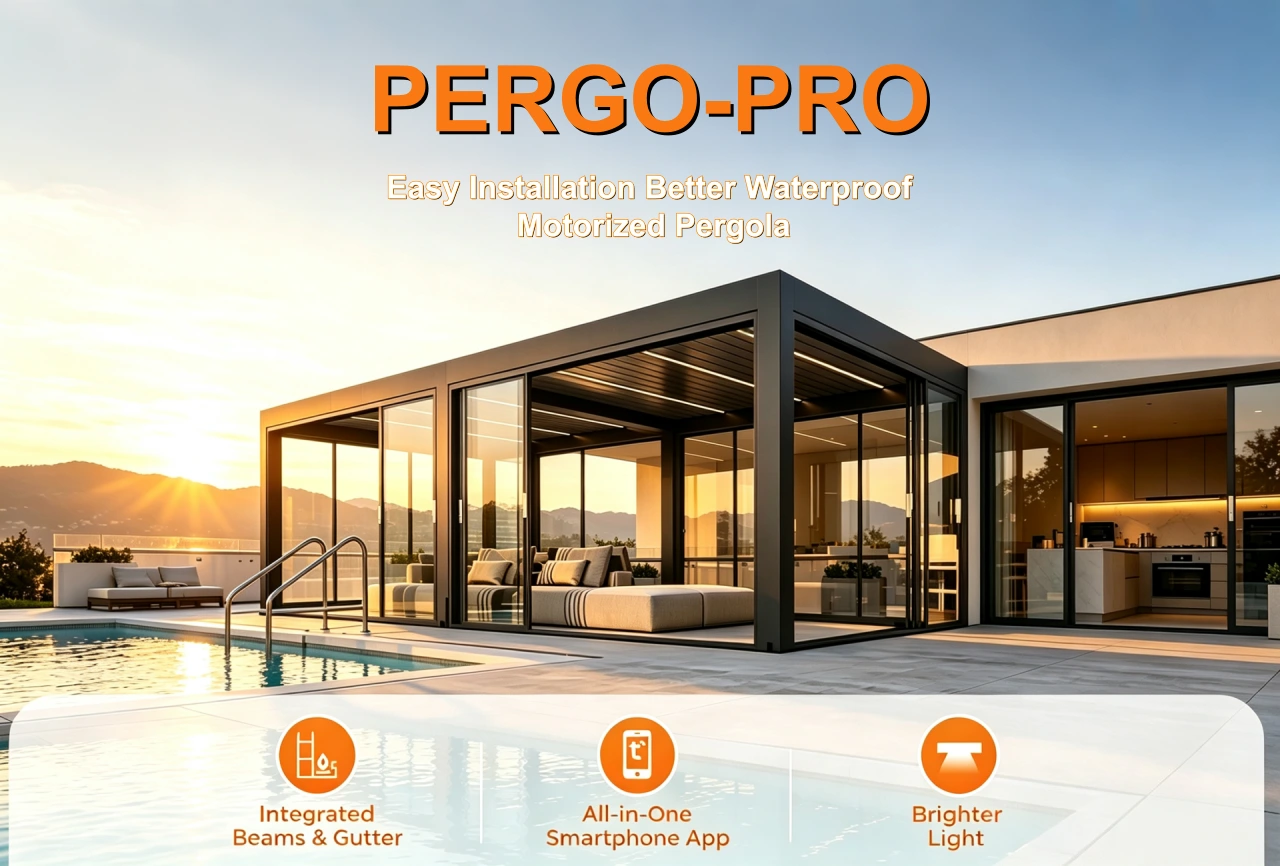 Motorized Waterproof Pergola