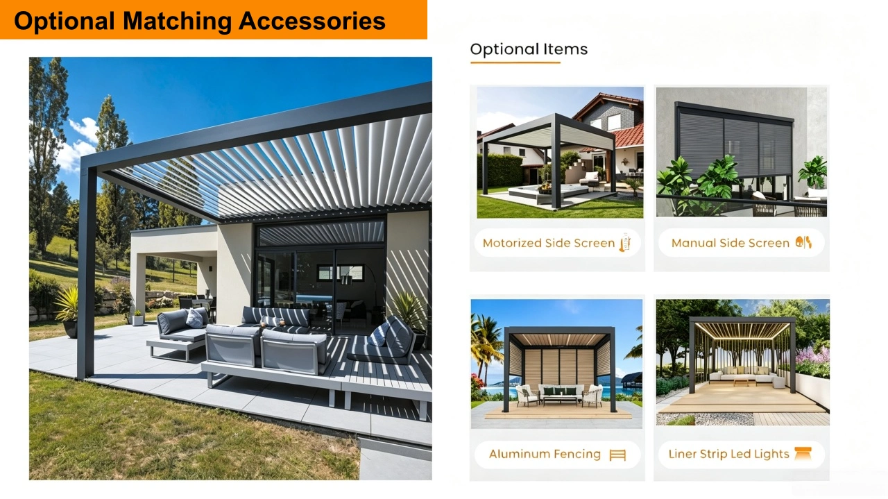 Motorized Waterproof Pergola