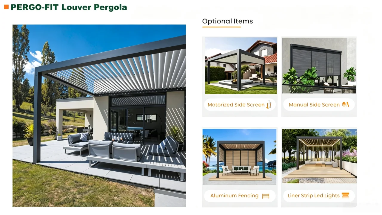 Bioclimatic Pergola Aluminium
