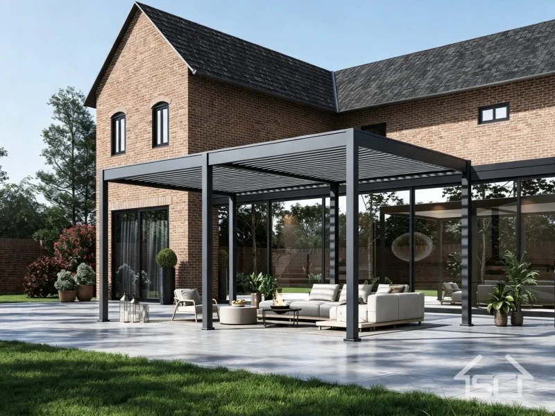 Bioclimatic Motorized Aluminum Louver Pergola