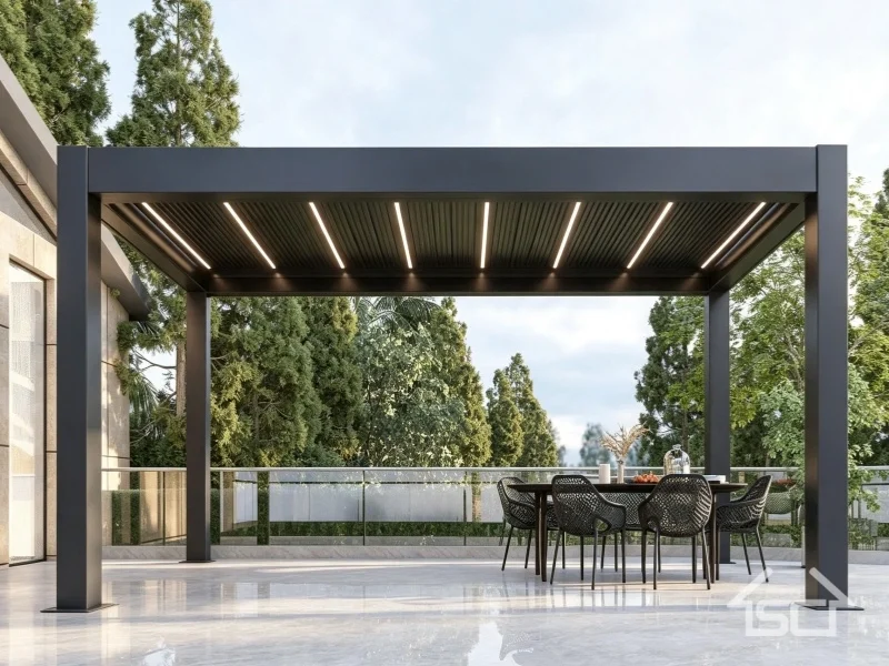Bioclimatic Motorized Aluminum Louver Pergola