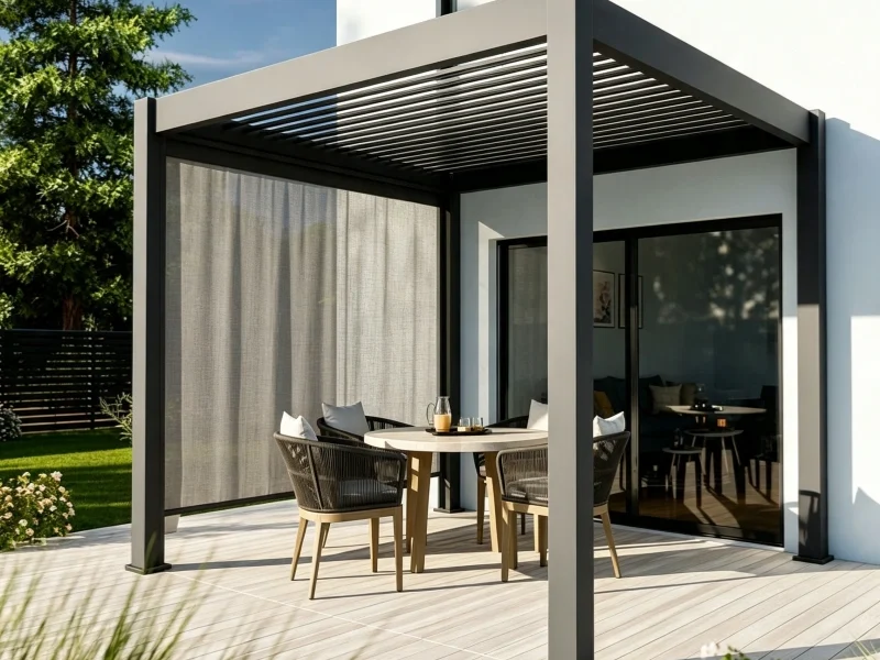 Bioclimatic Motorized Aluminum Louver Pergola