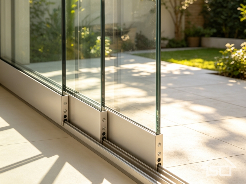 Aluminum alloy glass sliding door