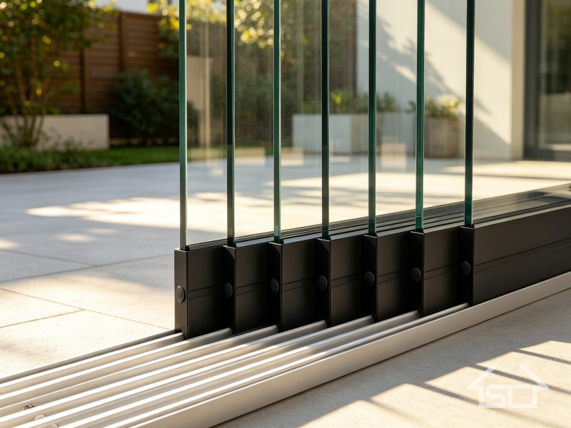 Aluminum alloy glass sliding door
