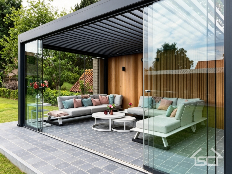 Aluminum alloy glass sliding door