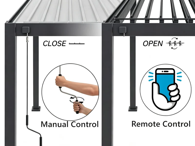 Motorized Louvered Pergola