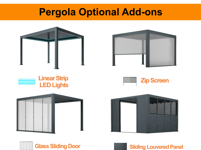 Motorized Louvered Pergola